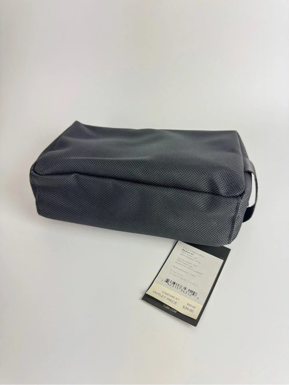 Tumi Men Gray Travel Toiletry Bag